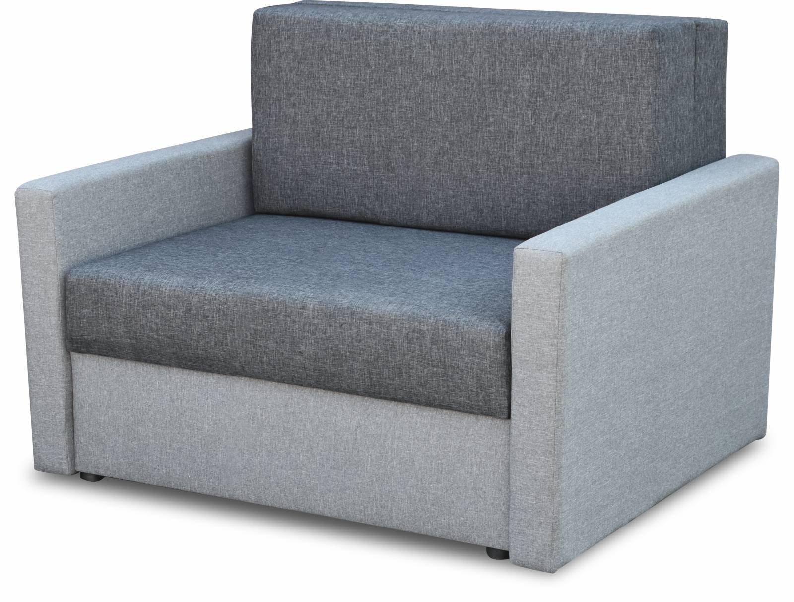 Sofa fotel amerykanka rozkładana Tedi 1 Szara/Grafitowa